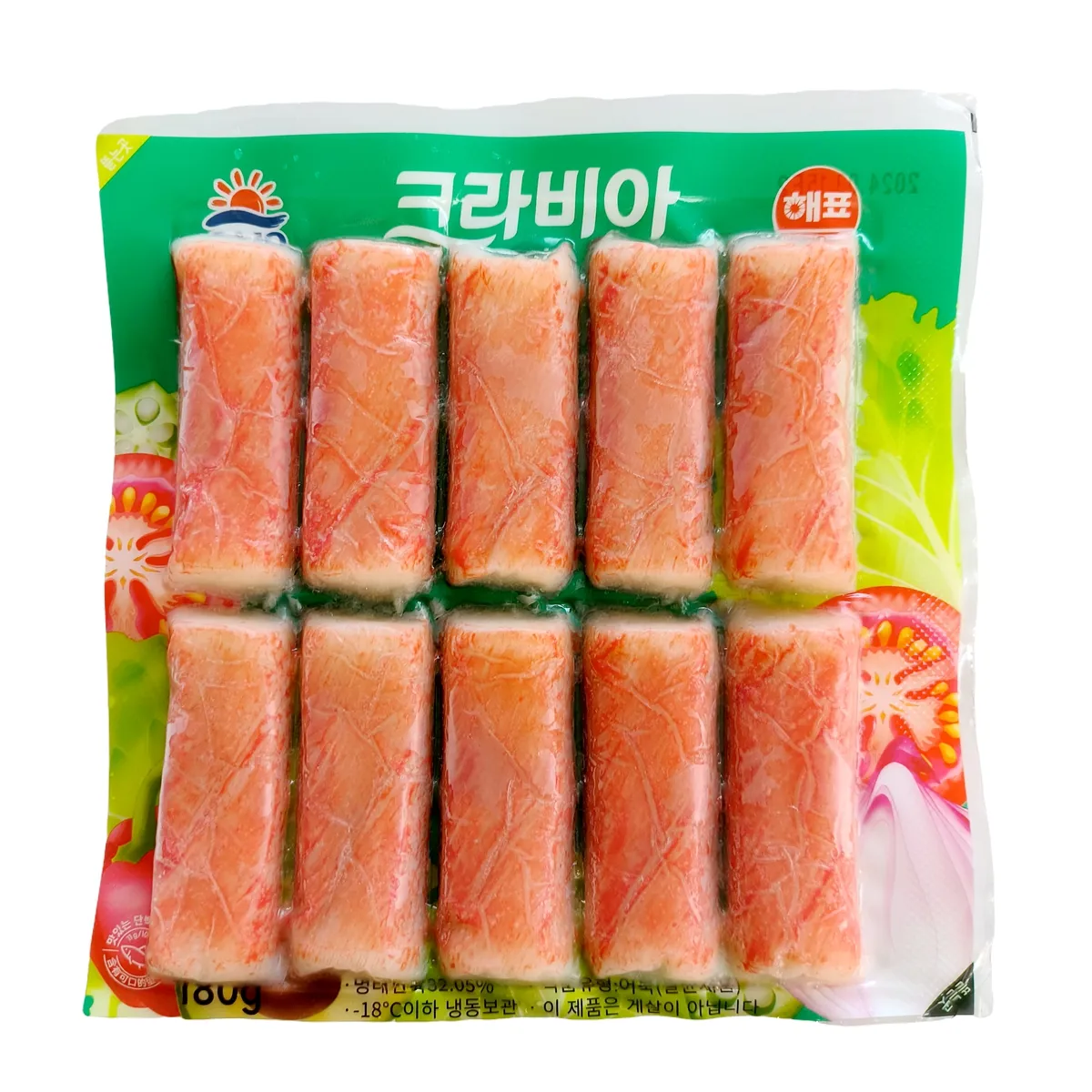 韩国进口思潮海牌模拟蟹棒手撕即食蟹柳零食180g寿司沙拉火锅用