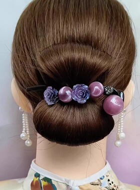 扭扭夹发量少高级感2025新款发夹一字夹后脑勺盘发发卡夹子头饰