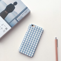 Applicable to the same 8plus mobile phone case of netred creative 6sp simple lattice apple xrultra thin frosted 7p hard case
