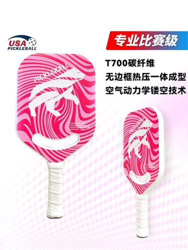 匹克球板拍pickleballT700碳纤维 专业运动比赛级球洞洞球拍套装