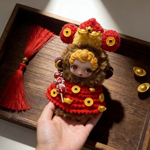 SP娃衣光织园冬日乐章新年财神爷套装skullpanda玩偶10cm换装衣服