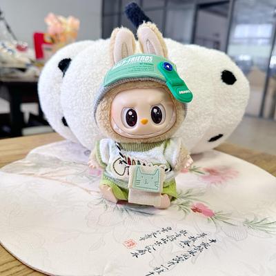 labubu多巴胺娃衣10cmlabubu三代娃衣拉布布娃衣服夏日穿搭搪胶衣