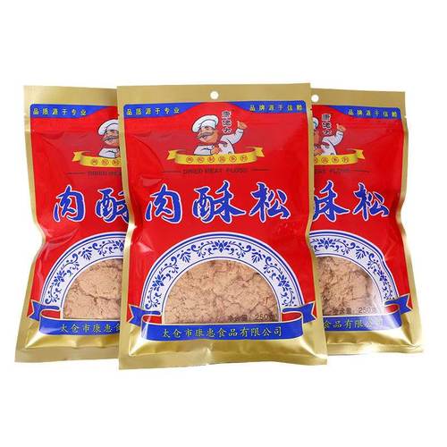 康佬大肉松太仓特产肉酥松250g寿司烘焙营养早餐食品儿童零食佐餐