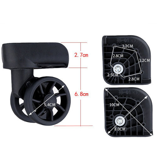 袋鼠行李箱轮子配件HX万向轮QSJL-602拉杆箱旅行箱JBH滚轮WYB替换