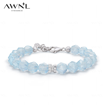 AWNL刺梨蔷薇海蓝宝手链