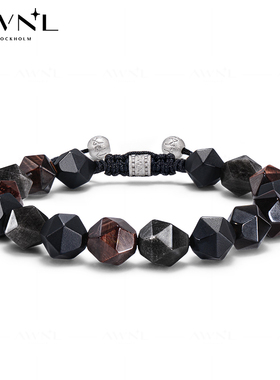 AWNL暗黑神多宝珠手链男金虎眼石情侣手串礼物送礼