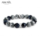 AWNL飞鹰鹰眼石手链男款 小众设计感潮酷手串生日礼物送男友