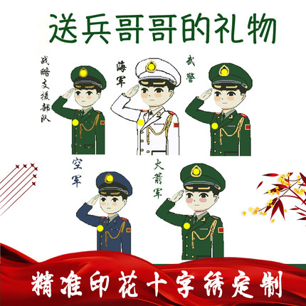 高档军人点钻十字绣手工贴钻兵哥哥照片DIY当兵纪念画海陆空军旅