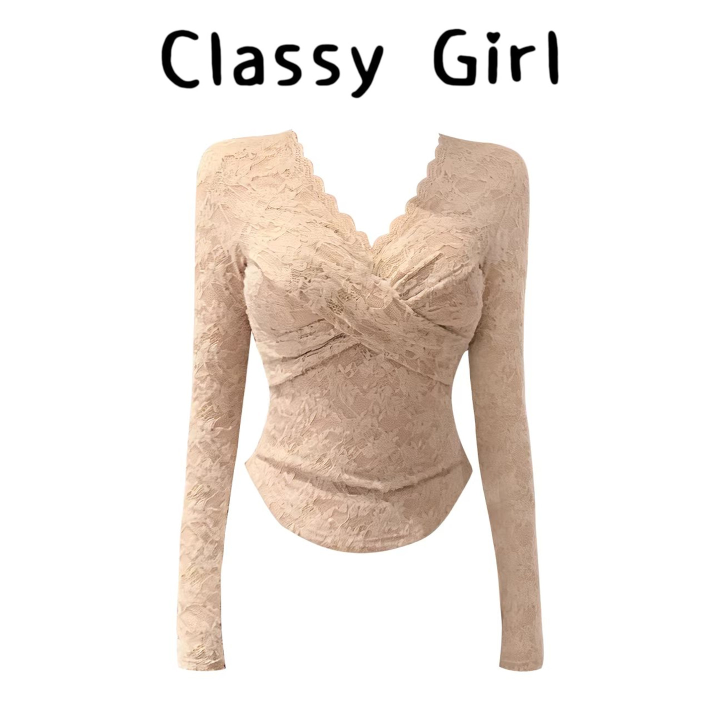 法式纯欲气质交叉V领提花蕾丝衫女秋冬季磨毛上衣性感修身打底衫,女装/女士精品,大码内搭,淘宝优惠券,粉丝福利购,淘宝优惠卷