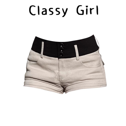 夏季美式低腰辣妹气质百搭包臀裤