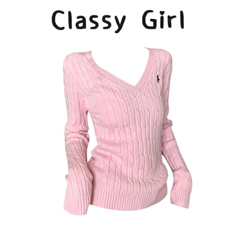 早秋韩系v领修身内搭毛衣上衣