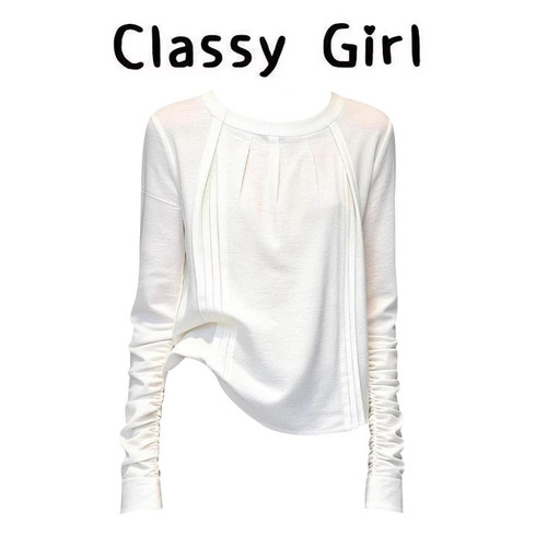 春季法式设计感小众时尚长袖上衣