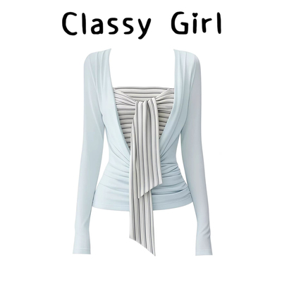 春季辣妹设计感抹胸上衣两件套