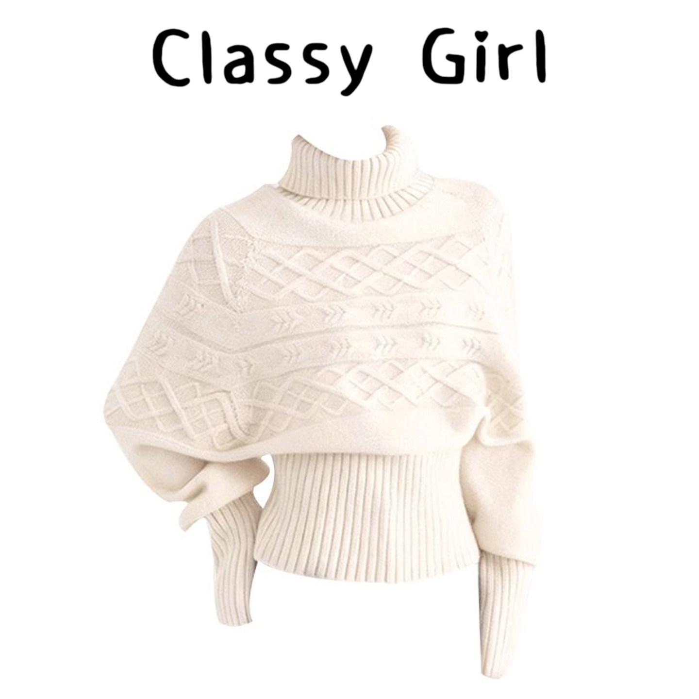 秋冬加厚白色高领毛衣女韩系修身高级感可内搭外穿慵懒风针织上衣,女装/女士精品,大码内搭,淘宝优惠券,粉丝福利购,淘宝优惠卷