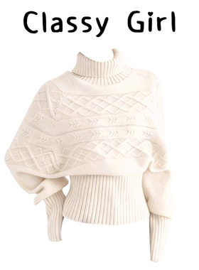 秋冬加厚白色高领毛衣女韩系修身高级感可内搭外穿慵懒风针织上衣