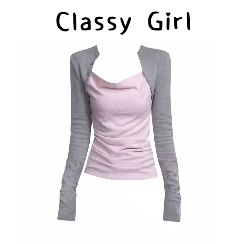 内搭打底衫女2026早检新款长袖t恤高级感可外穿假两件修身上衣,女装/女士精品,大码内搭,淘宝优惠券,粉丝福利购,淘宝优惠卷