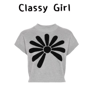 百搭设计感高级显瘦气质小个子短款 针织衫 新款 女2025夏季 上衣 短袖