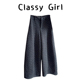 girl 宽松阔腿显瘦长裤 潘提亚海 Classy 碎花直筒西装 裤 女冬季