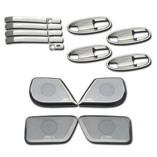 奔驰威霆V260麦特斯V260L250喇叭罩拉手门碗专用改装不锈钢亮条