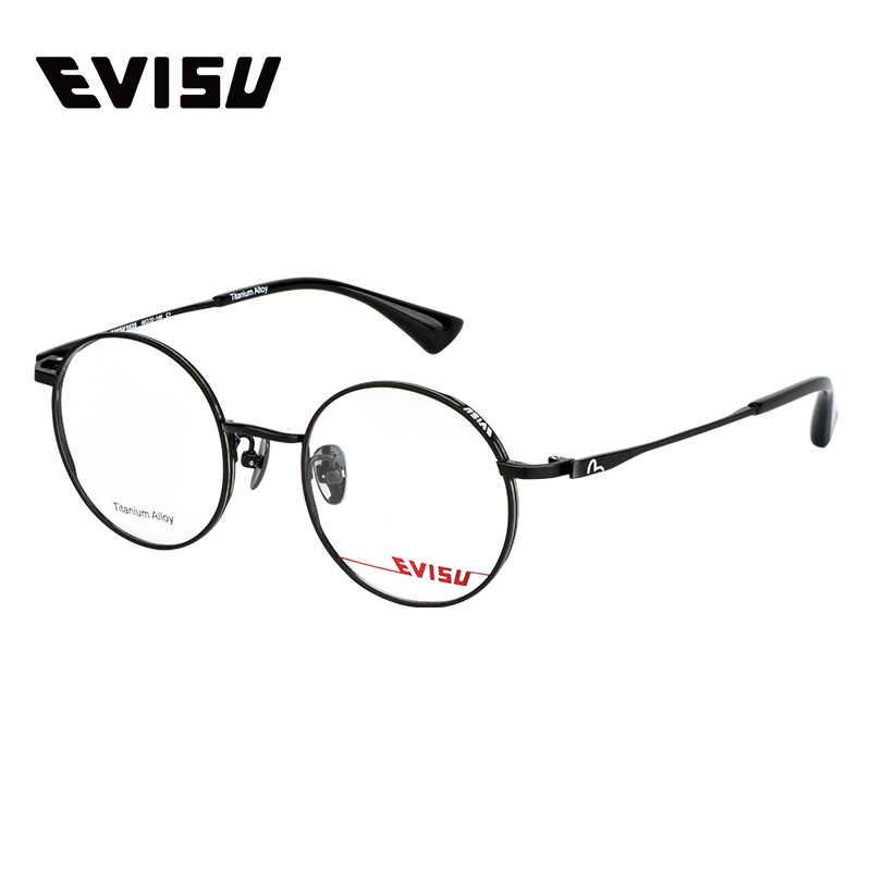 EVISU男女同款钛合金圆框