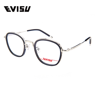 EVISU眼镜惠美寿眼镜时尚 潮流全框板材金属光学镜6005