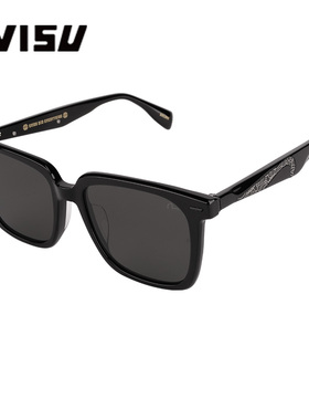 新品EVISU惠美寿街拍驾驶偏光墨镜男女方形大脸显瘦墨镜2103