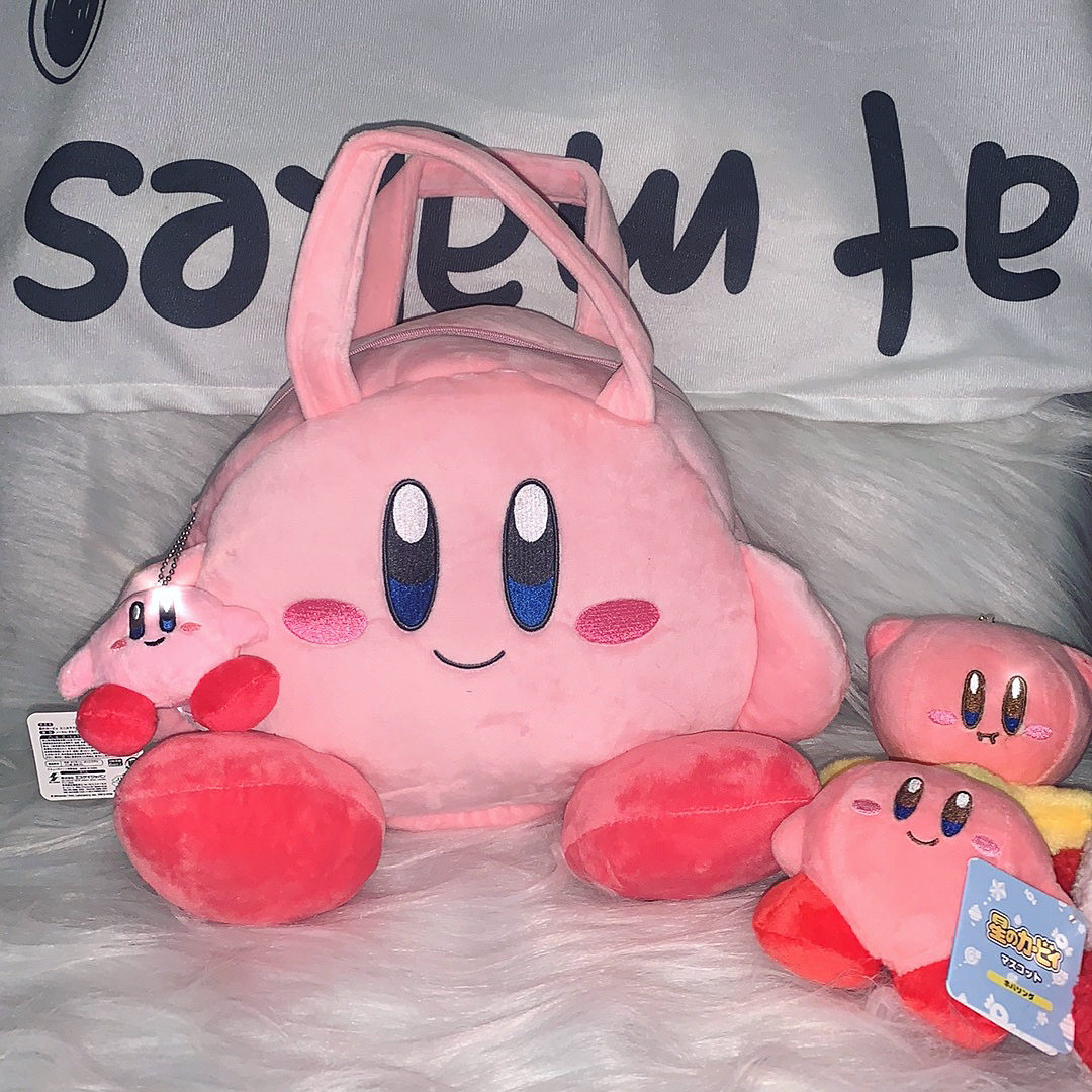 任天堂日本星之卡比土酷可爱童趣粉色手拎包手提ins蹦迪辣妹毛绒,饰品/流行首饰/时尚饰品新,项链,淘宝优惠券,粉丝福利购,淘宝优惠卷