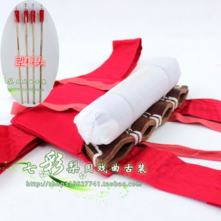 七彩梨园戏曲戏剧用品戏装道具京昆婺剧大靠旗三件套旗板旗杆旗包