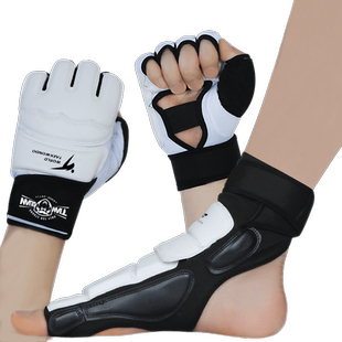 跆拳道护脚护手护脚套儿童护具全套手套护脚背踝实战训练比赛成人