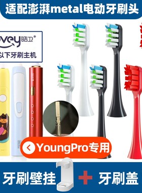适配澎湃pro/young荷兰PCS电动牙刷头T-7S/6S替换Metal合金PP631i