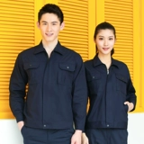 Хлопковый лонгслив для работы, износостойкий осенний комплект, защита от ожогов