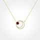 锁骨链 WOODS VOICE女士红宝晨星项链吊坠原创轻奢小众时尚 两个色