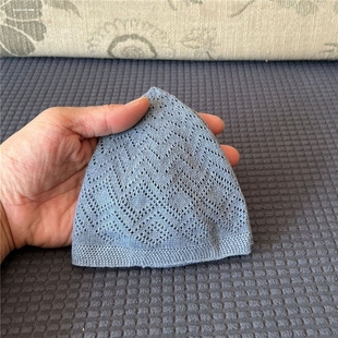 痞子帽瓜皮帽针织帽回族礼拜帽回民春秋男士网眼透气男帽包头小帽