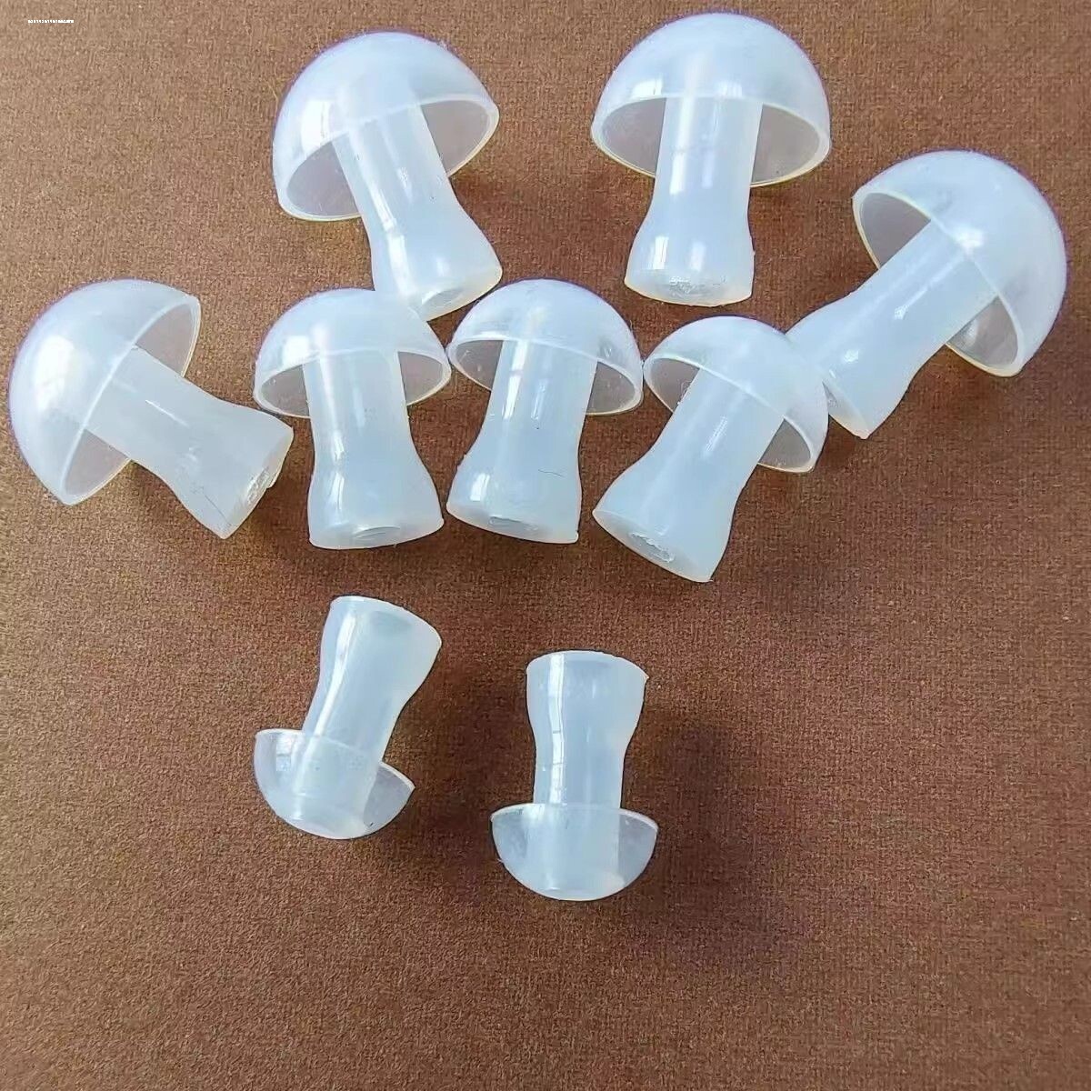 适用助听器耳塞硅胶耳塞软耳帽蘑菇头配件导管导声管弯头管子西图片