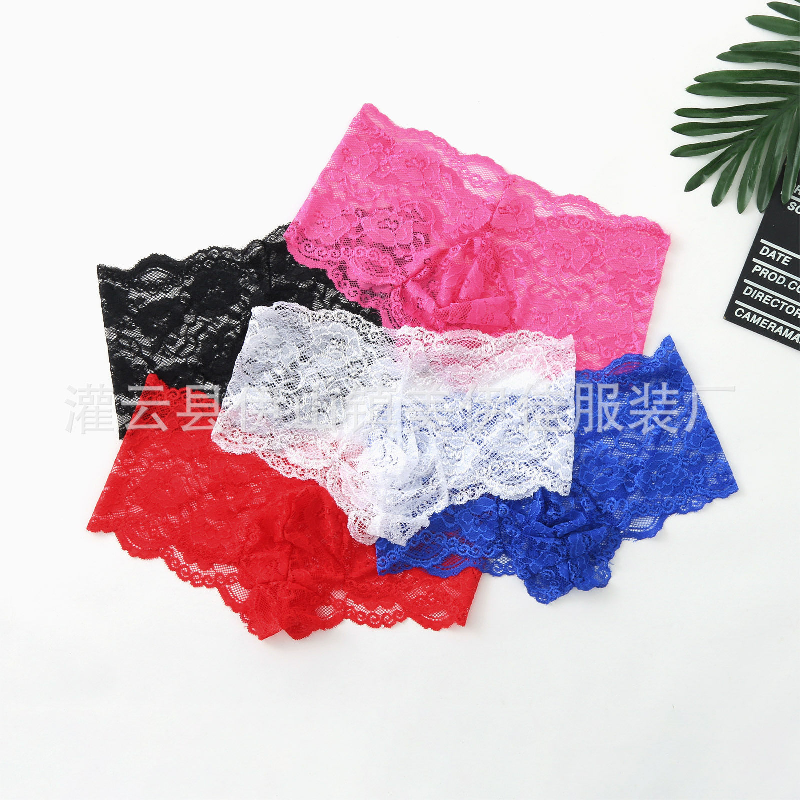 男士平角蕾丝内裤 多色花边多码囊袋弹性性感透视jj内衣内裤