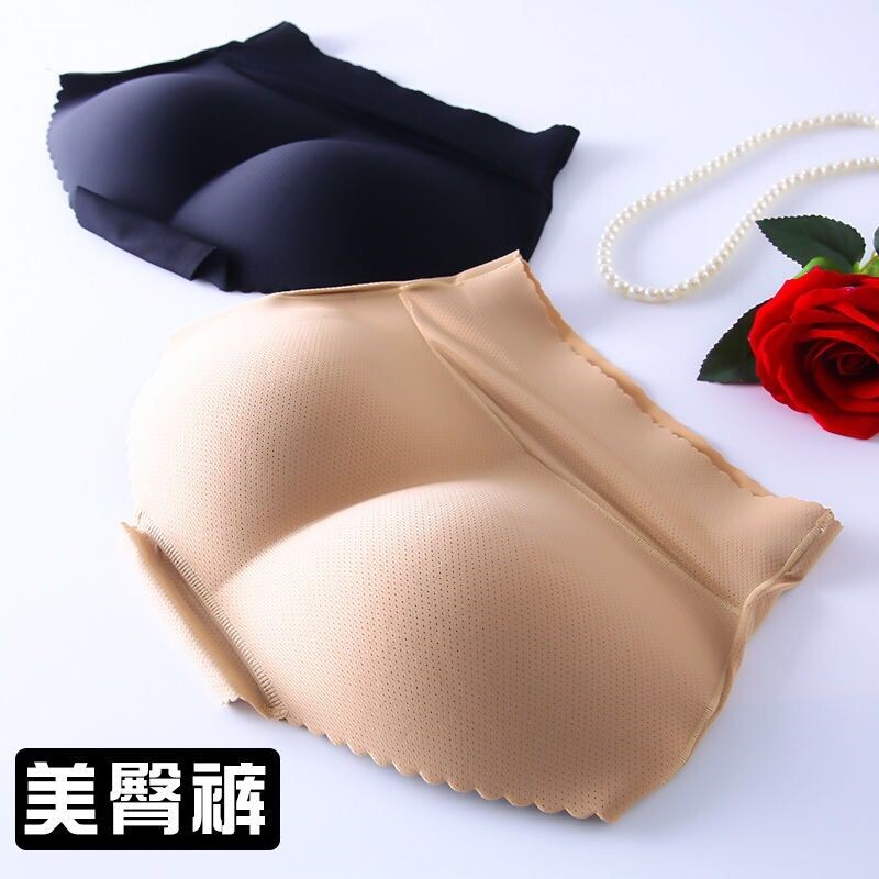 假屁股夏季自然薄款中腰透气提臀内裤女丰臀裤仿真隐形翘臀神器潮