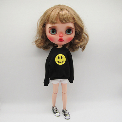 小布blythe娃娃衣服卫衣ob24 ob26 azone licca 芭可比儿手作娃衣