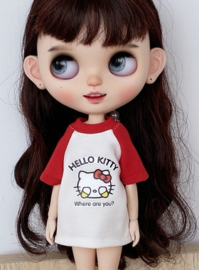 blythe娃衣ob24 19关节体azone 芭可比儿 licca娃娃衣服 插肩卫衣