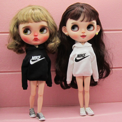 blythe小布娃娃衣服 连帽卫衣 ob24 ob27azone licca 可儿6分娃衣