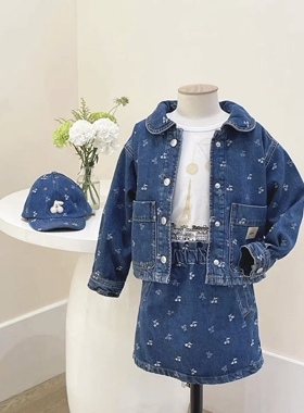 Choice.i Girl bp 女童樱桃牛仔夹克外套 牛仔背心裙 牛仔裤