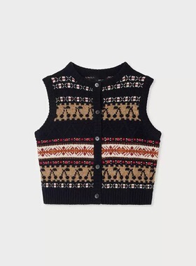 Choice.i Girl bp 女童樱桃羊毛开衫 樱桃针织背心