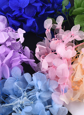 喜妹diy手工制作时光宝石水晶滴胶小叶绣球花永生花饰品干花材料