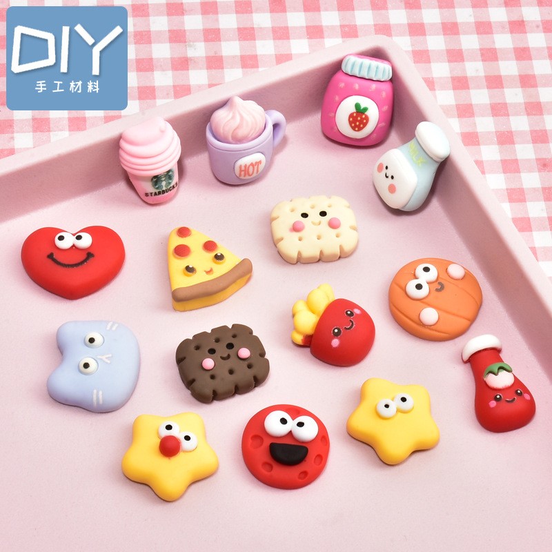 喜妹可爱树脂点心系列diy手机壳材料奶油胶材料包手工奶油套装