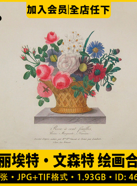 亨丽埃特Henriette Vincent油画合集电子版植物花卉素材73幅图片