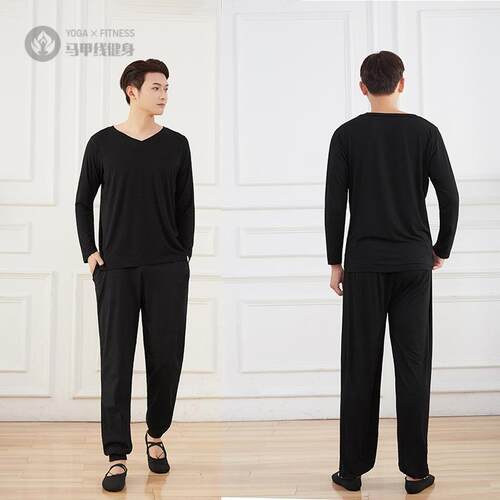 春夏男士舞蹈练功服短袖形体服