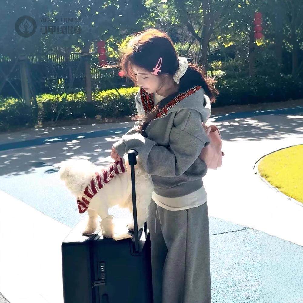 开衫美式短款卫衣外套女秋冬2025新款小个子韩系穿搭收腰连帽上衣