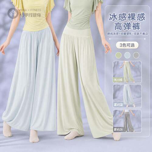 舞蹈裤成人女夏季高腰显瘦冰丝