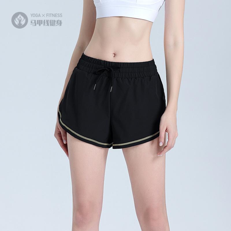 运动短裤女夏季防走光宽松休闲跑步训练健身裤百搭高腰薄款瑜伽裤