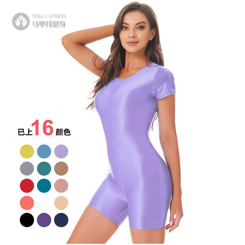 连体衣健身衣高弹性感紧身衣欧泽丝滑芭蕾舞蹈服瑜伽