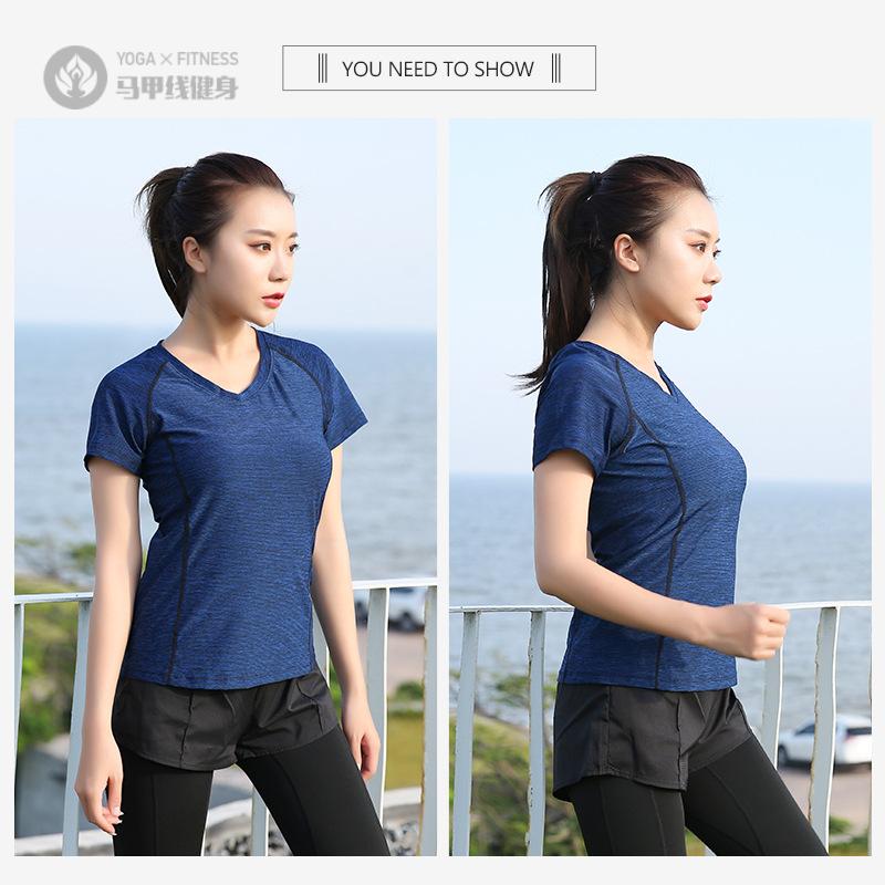 大码短袖运动恤女装胖mm跑步